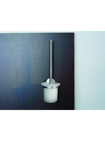 Fackelmann Ersatz-Toilettenbürste FUSION in silber-7,5(B)x37,5(H)x7,5(T)cm