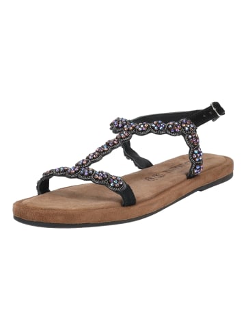 Lazamani Sandalen in Schwarz Kombi