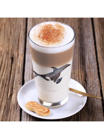 Mr. & Mrs. Panda Glas Mit Motiv Orca ohne Spruch in Transparent