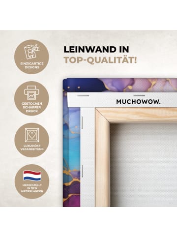 MuchoWow Leinwand bilder Abstrakte Kunst bunt (BxH)