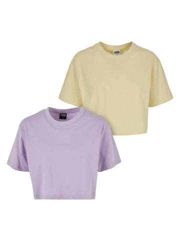 Urban Classics T-Shirts in lilac+softyellow