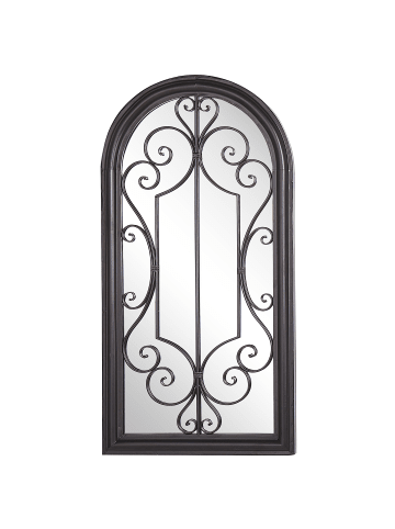 Beliani Wandspiegel CAMPEL in Schwarz - (W) 49 x (H) 97 x (L) 5 cm