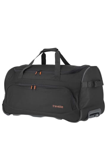 travelite Basics Fresh - Rollenreisetasche 89L 71 cm (bordeaux) in schwarz