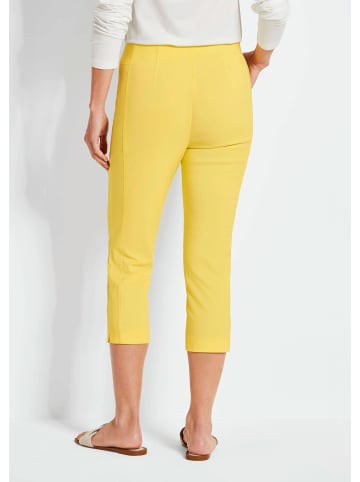 GOLDNER 7/8-Bengalinhose Schlupfhose LOUISA mit Steppnähten in gelb
