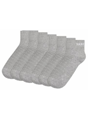 Skechers Quartersocken Unisex Quarter Mesh Ventilation 8er Pack in Grau