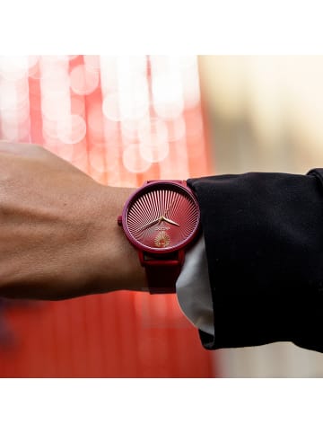 Oozoo Analog-Armbanduhr Oozoo Timepieces rot groß (ca. 42mm)