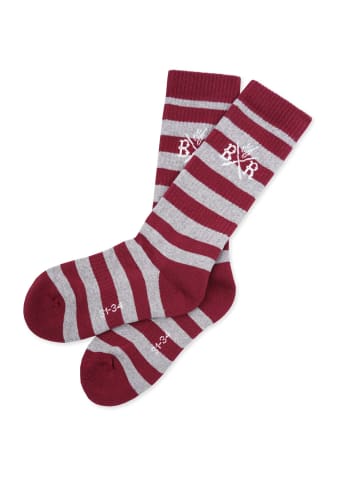 Band of Rascals Socken " Striped Sport " in brick-red-grey