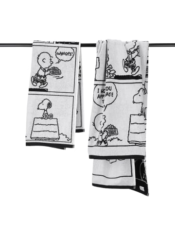 Vossen Vossen Handtücher PEANUTS Moments black-white - 0001 in black-white - 0001