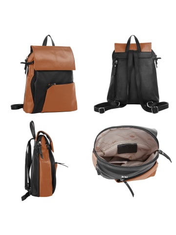 Cluty City-Rucksack in cognac