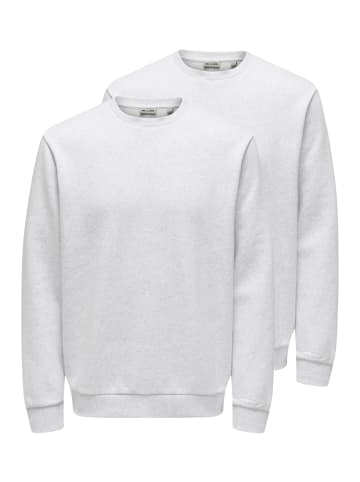 ONLY & SONS Sweatshirt Ceres in Hellgrau