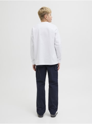 JACK & JONES Junior Langarm-T-Shirt in Bright White