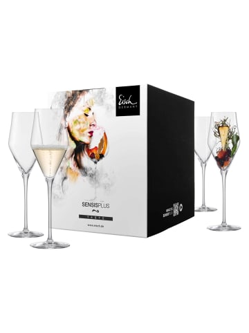Eisch 4er Set Champagnergläser Sky SensisPlus 260 ml in transparent