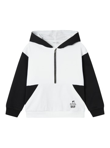 name it Kapuzenpullover Lockerer Schnitt Reißverschluss in Schwarz