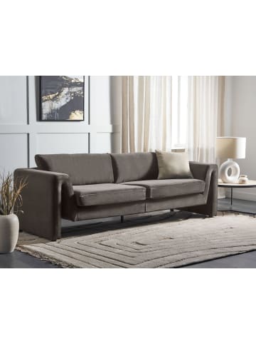 Beliani 3-Sitzer Sofa MAUNU in Grau/Schwarz - (W) 237 x (H) 76 x (L) 83 cm