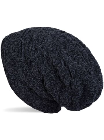 styleBREAKER Strick Beanie Mütze in Midnight-Blue / Dunkelblau