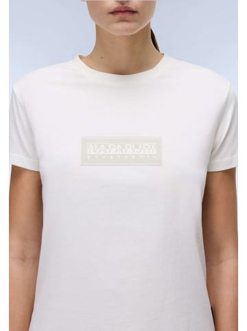 Napapijri T-Shirt "S-Box Logo Ss 1" in Weiß