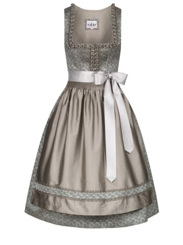 Nübler Dirndl midi Patricia in Oliv-Silber