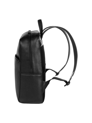 Bugatti Black Daypack Leder 40 cm Laptopfach schwarz