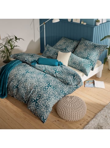 Erwin Müller Fein Biber Kissenbezug in blau