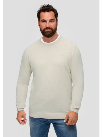 s.Oliver Strickpullover langarm in Creme