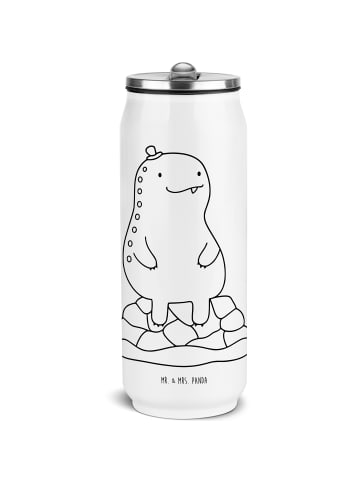 Mr. & Mrs. Panda Sport Trinkflasche Schildkröte Pause ohne Spruch in Weiß