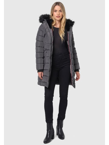 Navahoo Winterjacke Navahoo Lotusblüte Princess Damen Winter Steppjacke B897 in Anthrazit