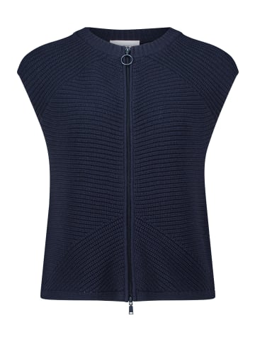 Betty Barclay Grobstrickjacke ohne Arm in dunkelblau
