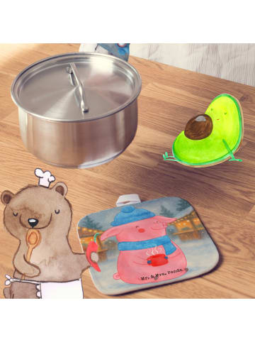 Mr. & Mrs. Panda Topflappen Schwein Glühwein Design ohne Spruch in Weiß