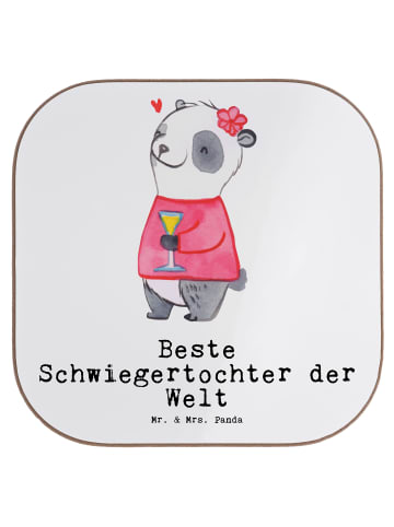 Mr. & Mrs. Panda Tischuntersetzer Panda Beste Schwiegertochter d... in Weiß