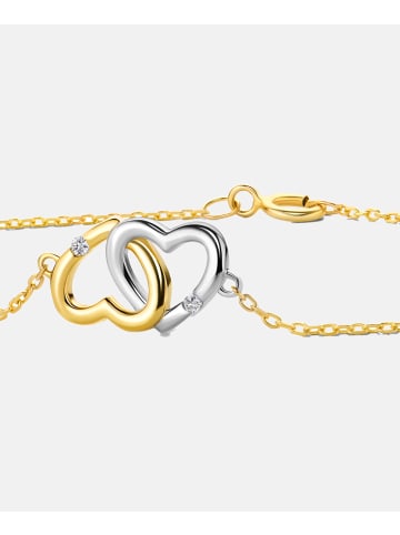Diamant L'éternel Armband aus 375 Gelbgold mit 0.02 Karat Diamant