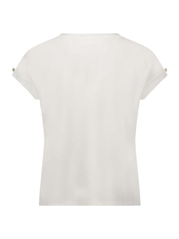 CARTOON Printshirt mit Ärmelaufschlag in Patch Cream/Rosé