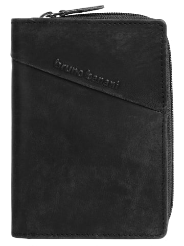 Bruno Banani Geldbörse echt Leder in schwarz