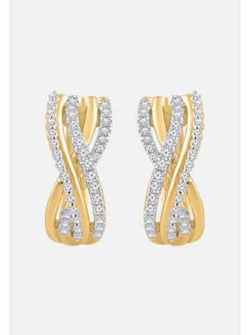 Diamant Exquis Ohrringe aus 375 Gelbgold mit Diamant