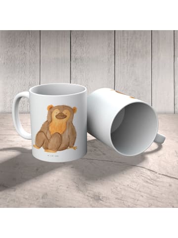 Mr. & Mrs. Panda Becher Affe ohne Spruch in Weiß
