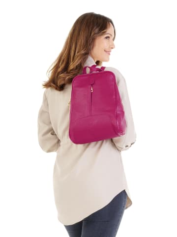 Samantha Look Rucksack echt Leder in pink