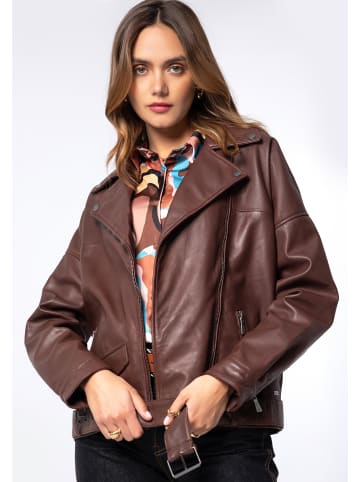 Wittchen Natural leather jacket in Burgundy