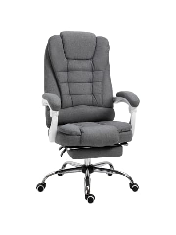 Vinsetto Bürostuhl-65L x 70B x 110-118H cm-Grau