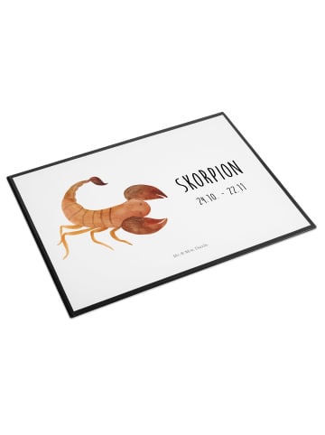 Mr. & Mrs. Panda arbeitsmatte Sternzeichen Skorpion Classic mit ... in Weiß