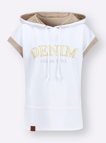 WITT WEIDEN Sweatshirt in weiß-camel