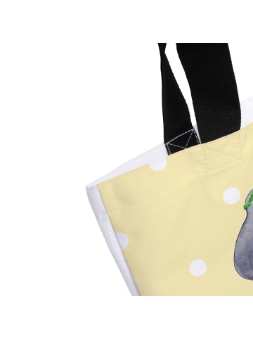 Mr. & Mrs. Panda Tote Bag Pinguin mit Kind mit Spruch in Gelb Pastell