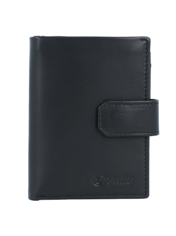 Esquire New Silk Geldbörse Leder 7,5 cm schwarz