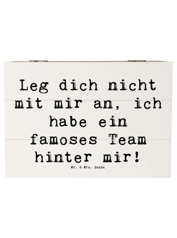 Mr. & Mrs. Panda Aufbewahrungsbox Spruch Im Team zuMenschmenarbeite... in Weiß