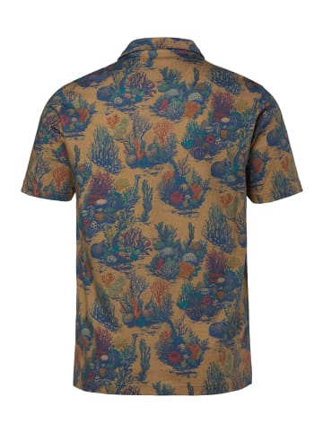 Men Plus Poloshirt in braun