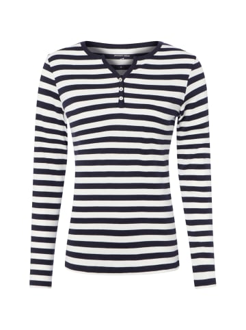 brookshire Langarmshirt in marine weiß