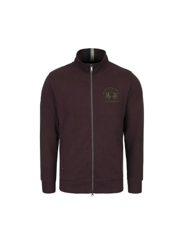 La Martina Sweatjacke MBF301 in bordeaux