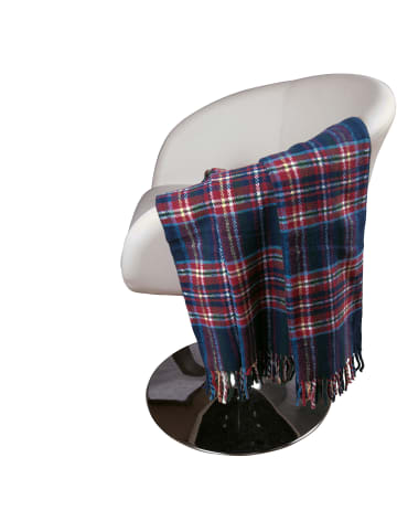 Erwin Müller Baumwollmischung Plaid Padua in blau