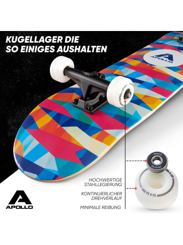 Apollo Skateboard Kinder und Erwachsene " Mosaik Board " in mehrfarbig