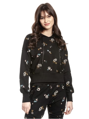 Vive Maria Kapuzenpullover Floral Sport in schwarz allover