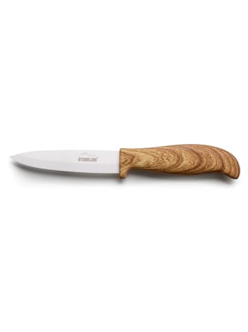 Stoneline Back to Nature Keramik-Universalmesser 21 cm in Holzoptik