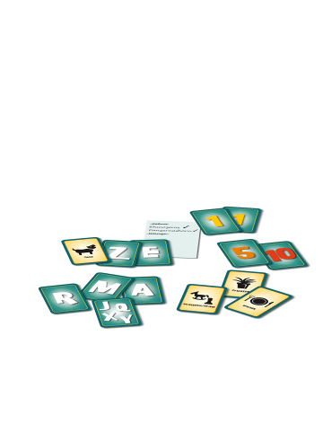 HUCH! Familienspiel Haste Worte - Kartenspiel in Grün